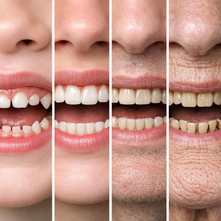 Come cambiano i denti con l’età